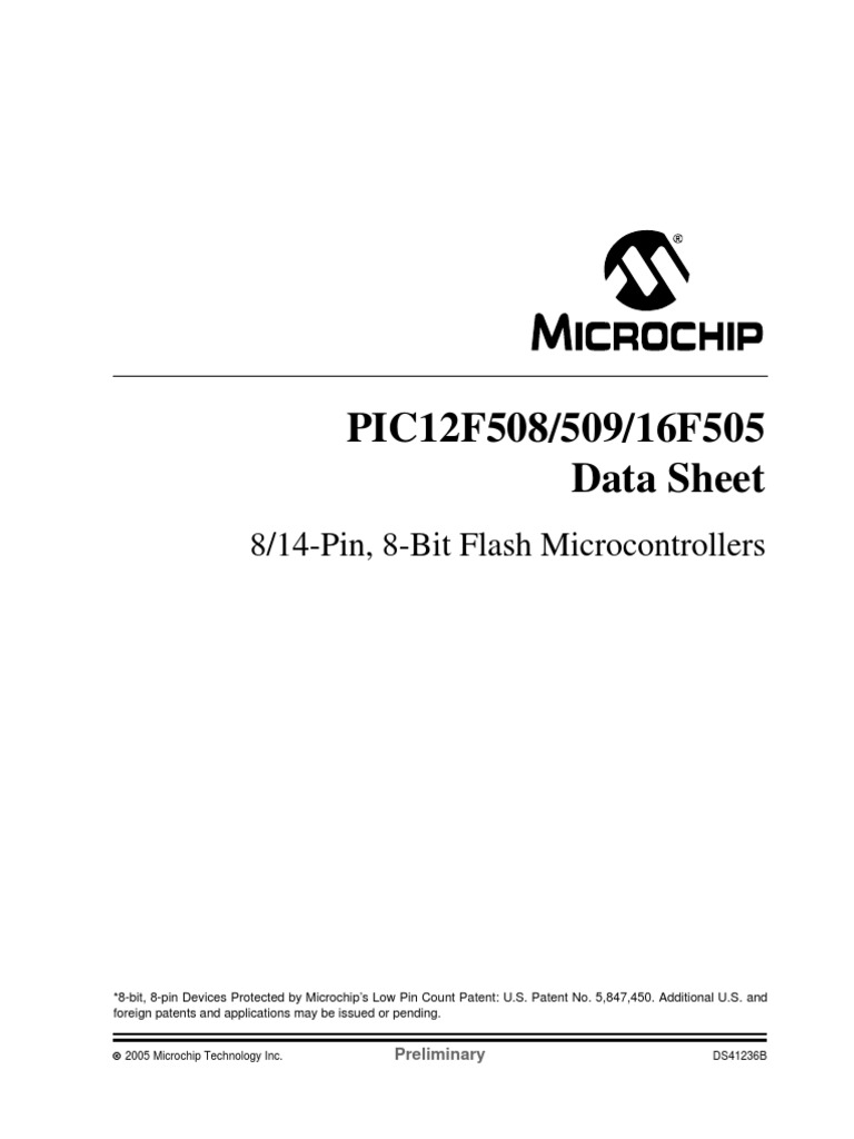 16f505 datasheet